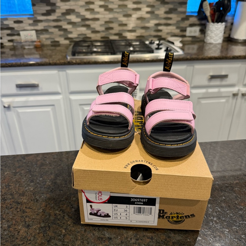 Dr. Martens Pink Kids Sandals - Size 4